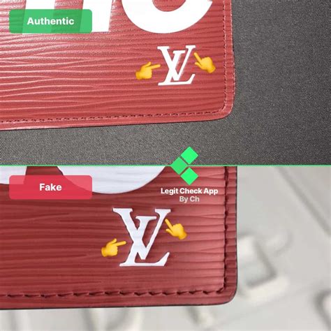 lv supreme wallet real vs fake